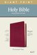 KJV Personal Size Giant Print Bible, Filament Ed., Cranberry (Large print, Leather / fine binding, Large type / large print...
