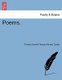Poems. (Paperback): Francis Burdett Thomas Money Coutts