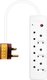 Ultra-Link Ultra-Power 16A High Surge 6-Way Multi Plug (White): 
