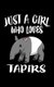 Just A Girl Who Loves Tapirs - Animal Nature Collection (Paperback): Marko Marcus