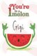 You're 1 in a Melon Gigi - A Watermelon Doodling & Coloring Notebook, perfect as a gift for women & girls - Anti Stress...