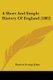 A Short And Simple History Of England (1882) (Paperback): Bennett George Johns
