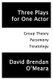 Three Plays for One Actor - Group Theory, Parsimony, Teratology (Paperback): David Brendan O'Meara
