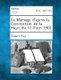 Le Mariage D'Apres La Convention de La Haye Du 12 Juin 1902 (English, French, Paperback): Robert Rey