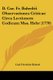 D. Car. Fr. Bahrdtii Observationes Criticae Circa Lectionem Codicum Mss. Hebr (1770) (Paperback): Carl Friedrich Bahrdt