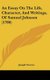 An Essay on the Life, Character, and Writings, of Samuel Johnson (1786) (Hardcover): Joseph Towers