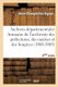 Archives Departementales de France. Annuaire de l'Archiviste Des Prefectures, 8eme Ed. (1868-1869) (French, Paperback):...