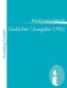 Gedichte (Ausgabe 1792) (German, Paperback): Anna Louisa Karsch