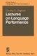 Lectures on Language Performance (Paperback, Softcover reprint of the original 1st ed. 1980): C. E Osgood