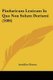 Pindaricum Lexicum In Quo Non Solum Dorismi (1606) (Latin, Paperback): Aemilius Portus
