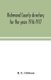 Richmond County directory for the years 1916-1917 (Paperback): H E Gibbons