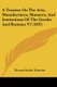 A Treatise On The Arts, Manufactures, Manners, And Institutions Of The Greeks And Romans V2 (1835) (Paperback): Thomas Dudley...
