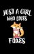 Just a Girl Who Loves Foxes - Animal Nature Collection (Paperback): Marko Marcus