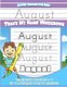 August Letter Tracing for Kids Trace My Name Workbook - Tracing Books for Kids Ages 3 - 5 Pre-K & Kindergarten Practice...