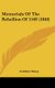 Memorials Of The Rebellion Of 1569 (1840) (Hardcover): Cuthbert Sharp