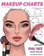 Makeup Charts -Makeup Templates for Makeup Artists - White Model - OVAL face shape (Paperback): I Draw Fashion