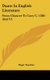 Dante in English Literature - From Chaucer to Cary C. 1380-1844 V1 (Hardcover): Paget Toynbee