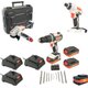6 Drawer Roller Tool Cabinet (184p)(C/W Drill & Impact Driver)(Tc620050): 