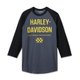 Men's Throttle Back 3/4 Sleeve Tee - 4XL: 