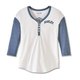 Women's Pride Contrast Henley - Colorblocked - Bright White (S): 