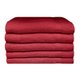Bunty Plush 100% Cotton Bath Sheet (Red Pear)(Pack of 5)(450gsm)(90 x 150cm): 