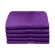 Bunty Plush 100% Cotton Face Cloth (Royal Lilac)(Pack of 5)(450gsm)(30cm): 