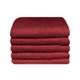 Bunty Plush 100% Cotton Terry Fringe Guest Towel (Red Pear)(Pack of 5)(380gsm): 