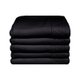 Bunty Plush 100% Cotton Terry Golf Towel (Jet Black)(Pack of 5)(380gsm)(30 x 50cm): 