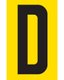 Tower Adhesive Letter Sign - D (Large: 55x90mm): 