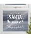 Novelty Christmas Santa Stop Here Window Sticker: 