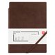 Deli A5 Leather Cover Notebook (Black)(96 Sheets): 