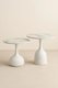 Tessera Sculpted Marble-Top Coffee Table Set (2-Piece): 