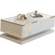 Kova Coffee Table Gloss Beige/gold: 