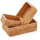 Chenshia Natural Rattan Storage Baskets Woven wicker Baskets Organizing 3 Piece: 