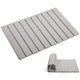 Chenshia Foldable Diatom Earth Bathmat Absorbent Non-Slip with Mat Cleaner - LightGrey: 