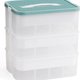 Chenshia Storage Box Lego Toys Decor and Building Blocks Organizer - Green: 