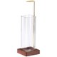Chenshia Modern Wooden Incense Burner Holder-Sticks with Glass Ash Catcher: 