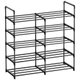 Chenshia 5-Tier Shoe Rack- Heavy Duty Stainless Steel Space Saver Organizer: 