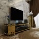 Caleb Golden Plasma Stand: 