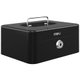 Deli Metal Safe CASH BOX Black 200Lx160Wx90H mm Set: 