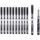Deli Think Roller Pen 0.5mm Solid barrel 12pcs - Black: 