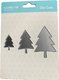 Kamei Cutting Dies - Xmas Trees (116x72mm): 