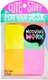 Mooving Sticky Notes - 38x50mm (50 Sheets)(4 Colours) - Supplied Colours May Vary: 