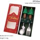 2Pcs-Silver-Red-F,Christmas Coffee Spoons Forks Set Stainless Steel Spoon Forks Christmas Gifts for Kids Fruit Fork Coffee...