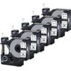 19mm,5PK Black on White,IND Heat-Shrink Tube Compatible for A18051 18052 18055 18056 Industry Label Tape For Rhino 4200: 