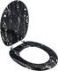 AIYI Heavy Duty MarbleBlack Wooden Toilet Seat (Adjustable Hinges): 