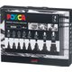 POSCA Paint Markers - Black (8 Pack) - Mixed Tip Pack: 