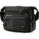 Black,New Men's Large Capacity Crossbody Bag Fashionable Minimalist Casual: 