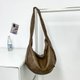 Brown,Japanese Style PU Leather Shoulder Bag Large Capacity Multi-Functional: 