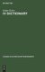 IV Dictionary - Konzepte zur Verwaltung der betrieblichen Metadaten (Hardcover, Reprint 2020): Stefan Eicker